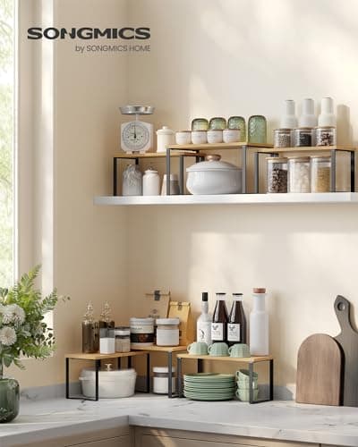 SONGMICS Expandable Kitchen Cabinet Organizer, UKCS014B01