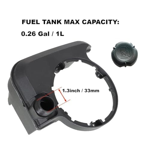Compatible Fuel Tank with Gas Caps for John Deere, Troy Bilt, Craftsman & MoreModels
