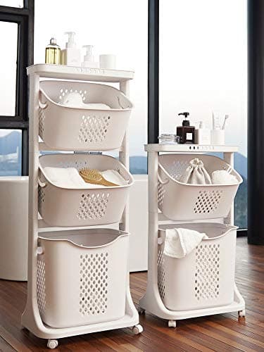 3-Layer Laundry Storage Basket for Bathroom and Kitchen