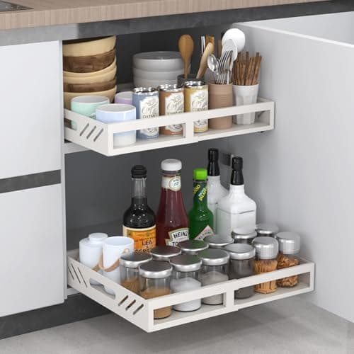 Adjustable Kitchen Cabinet Organizer for Cabinets (11.8-18.9)