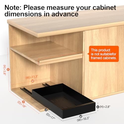 Carbon Steel Kitchen Pull Out Cabinet Organizer with Nano Adhesive Strip