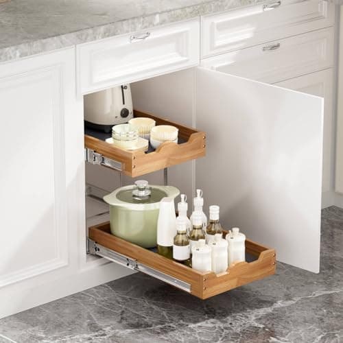 OCG 2-Tier Pull-Out Drawers for Kitchen Cabinets