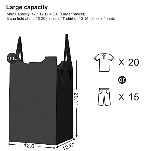 JLH003SR 4-Section Laundry Hamper with Shelf 195.1L