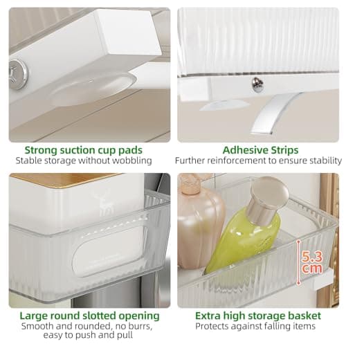 2-Pack Under-Sink Organizer, Adjustable 2-Tier Cabinet Storage for Kitchen and Bath Metal