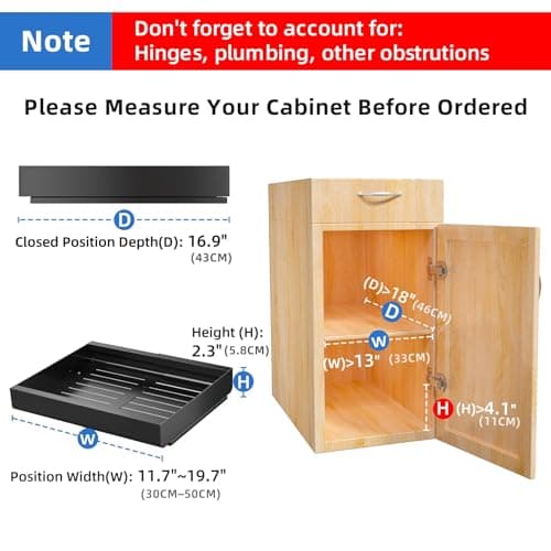 1PC Pull out Cabinet Organizer Kit Bundle