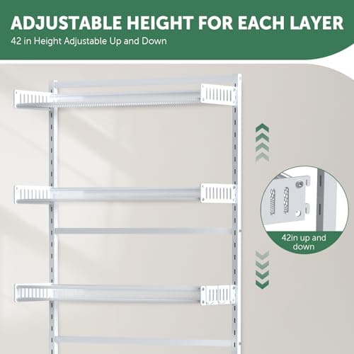 Tookomi 4-Tier Over Toilet Organizer, White