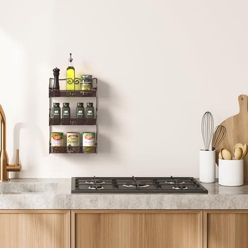 Deco Brothers Bronze 3-Tier Wall Mount Spice Rack