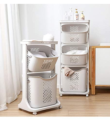 3-Layer Laundry Storage Basket for Bathroom and Kitchen