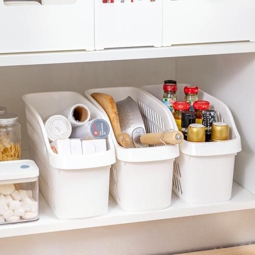 3 Pack Under Sink Organizer with Wheels for Kitchen & Bathroom Storage