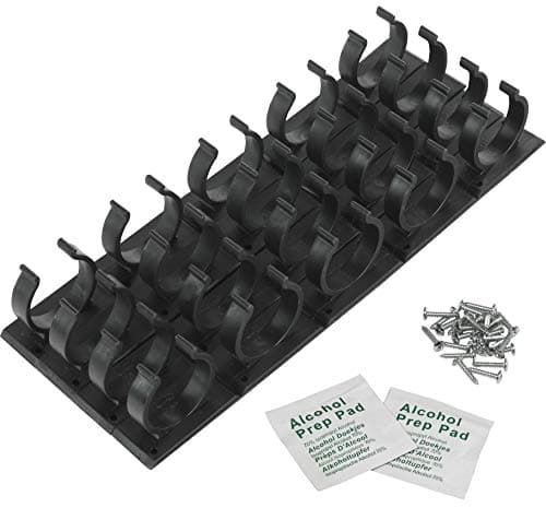 Simple Houseware 20-Spice Gripper Organizer, 4 Strips, Black