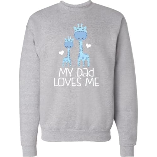 Dad Loves Me Giraffe Sweatshirt for Boys
