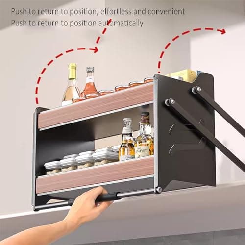 Heavy Duty Cabinet Pull Down Organizer for Space Saving