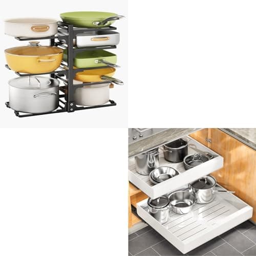 Kitstorack 1PC Cabinet & Pot Organizer Set