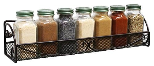 Deco Brothers Bronze Wall Mount Spice Rack, Set of 2