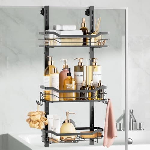 Leverloc Shower Caddy Suction Cup, Max 22lbs Holding Power, Bath Organizer, White