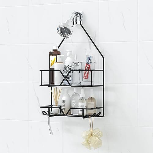 Black TreeLen Shower Organizer for Bathroom Hangers