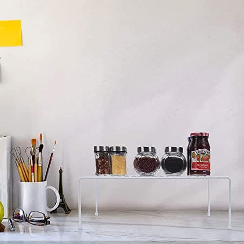 Large White Storage Shelf Rack for Kitchen and Bathroom Cupboards