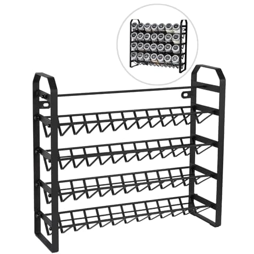 4-Tier Spice Rack Organizer for Cabinet, Kitchen Countertop Wall Mount