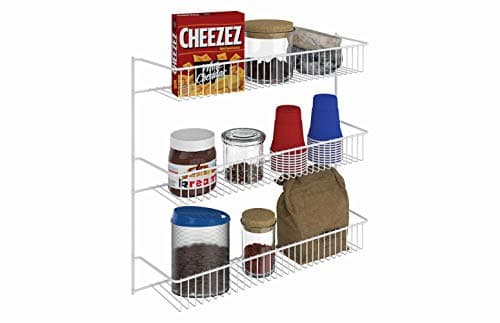 ClosetMaid 18-Inch Wide 3-Tier Wall Mount Metal Spice Rack, White