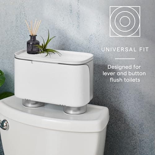 YouCopia Hideaway Toilet Cabinet for Paper Rolls, Wipes & Accessories