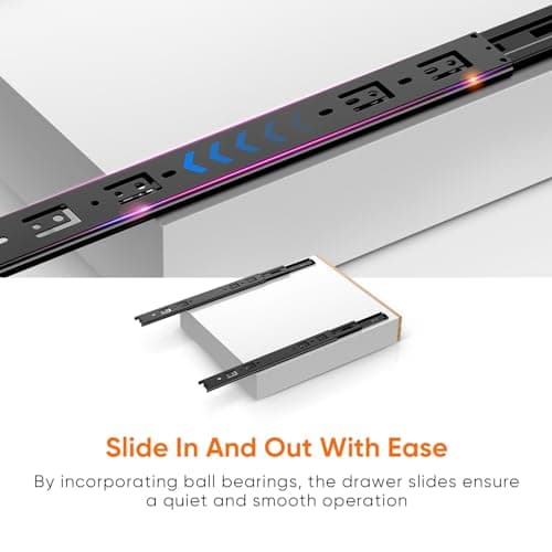 Metal Slide Out Drawer for Cabinet, XX-Large, 2 PCS Kitchen, Pantry & Office Organizer