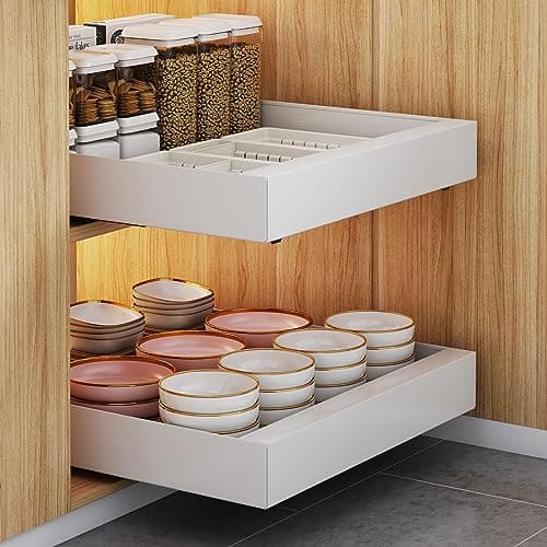 Adhesive Nanofilm Pull Out Shelf - Maximize Cabinet Storage