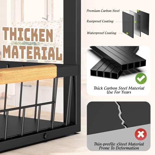 Slide Out Under Sink Storage Shelf for Kitchen and Bathroom Cabinets