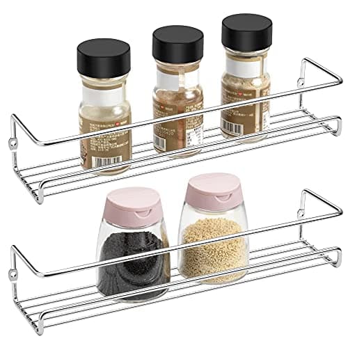 Lonian 2-Tier Spice Rack Storage for Kitchen Cabinets and Pantry Doors