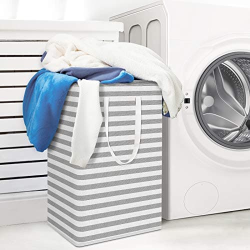 WISELIFE 2-Pack Collapsible Large Laundry Hamper, Grey - 75L Storage Basket