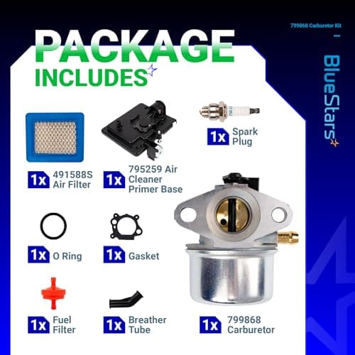 BlueStars Carburetor 799868 - Compatible with Multiple Engines