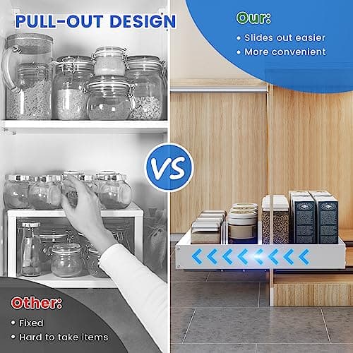 Adhesive Nanofilm Pull Out Shelf - Maximize Cabinet Storage
