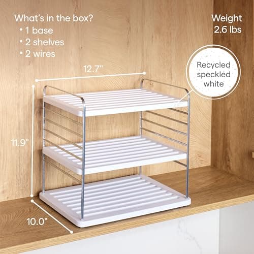 YouCopia UpSpace Adjustable Height Kitchen & Pantry Shelf Organizer