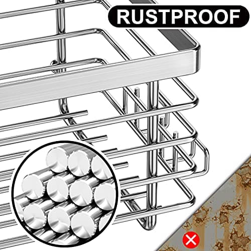 ODesign 3 Pack Rustproof SUS304 Stainless Steel Shower Caddy