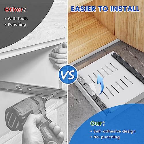 Adhesive Nanofilm Pull Out Shelf - Maximize Cabinet Storage