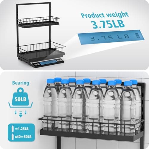 WOWBOX 2-Pack Under-Sink Organizer 2-Tier Slide-Out Cabinet Storage