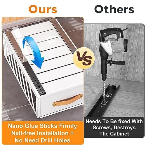 Adhesive Cabinet Organizer for Kitchen and Bathroom