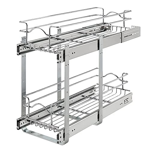 Rev-A-Shelf 2-Tier Kitchen Cabinet Organizer, 9x22 In, 5WB2-0922CR-1