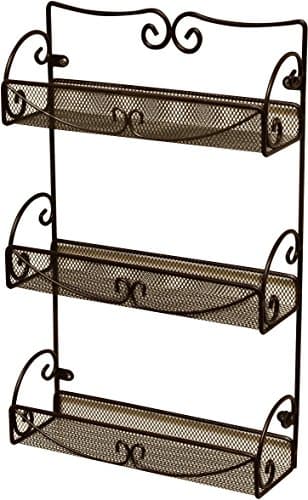 Deco Brothers Bronze 3-Tier Wall Mount Spice Rack