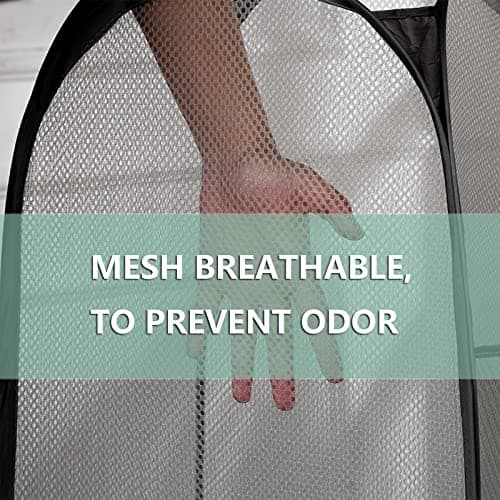 Popup Laundry Hamper 2-Pack, Foldable Mesh Basket for Dorm, Laundry Room, Bedroom, RV