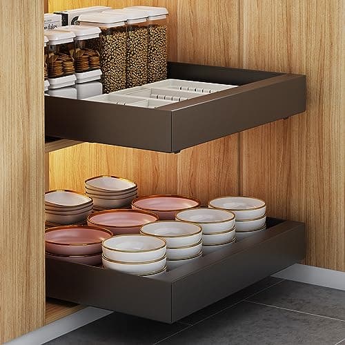 Adhesive Nanofilm Pull Out Shelf - Maximize Cabinet Storage