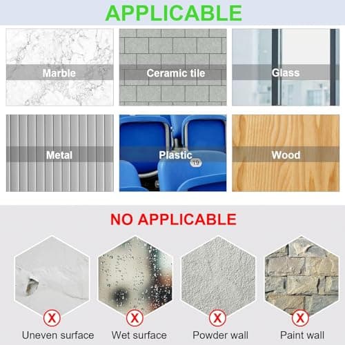 14 Pack Strong Adhesive Hooks for Shower Caddy & Bathroom Storage