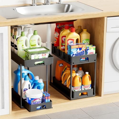 Under Sink Organizers and Storage for Kitchen and Bathroom