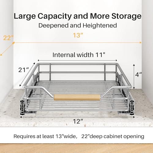 Heavy Duty Pull Out Cabinet Organizer for Kitchen Cabinets