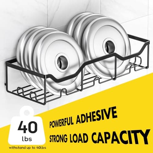 ASTOFLI Large Capacity Rustproof Shower Caddy, 4-Pack with 16 Hooks