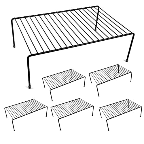 Large White Storage Shelf Rack for Kitchen and Bathroom Cupboards
