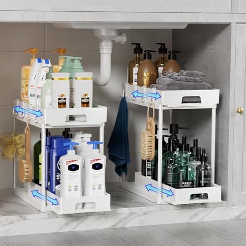 Under Sink Organizers and Storage for Kitchen and Bathroom