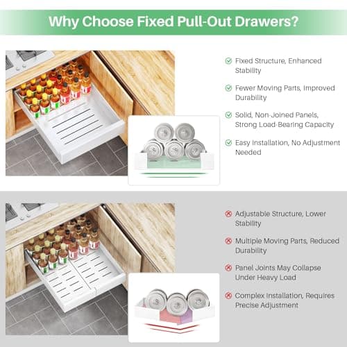 Nano Film Adhesive Cabinet Organizer for Kitchen Storage (1PC)