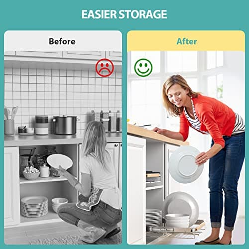 Under Sink Storage Basket Organizer Kitchen Bathroom Wardrobe, Opening Size 16.1-26.3