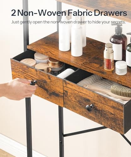 Over The Toilet Storage Cabinet with 3 Tier Organizer