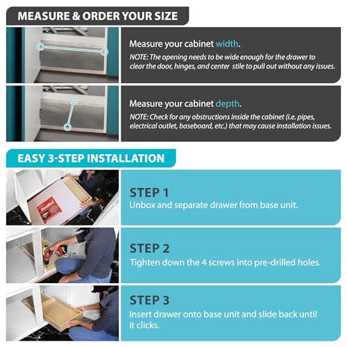 GlideSoft Close 9 Ply Birch Drawer Organizer, 14" x 21.4" Kitchen, Pantry, & More